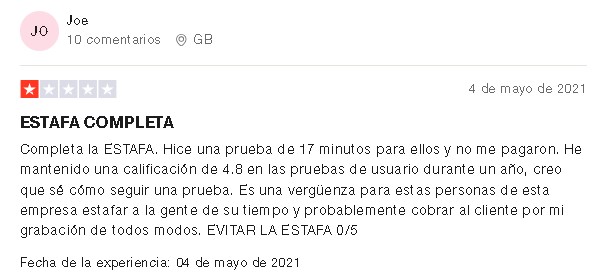 Userbrain Opinion Negativa 2 - 🧠 Userbrain: Probador de Sitios Web ¿Paga $5 en 20 minutos?