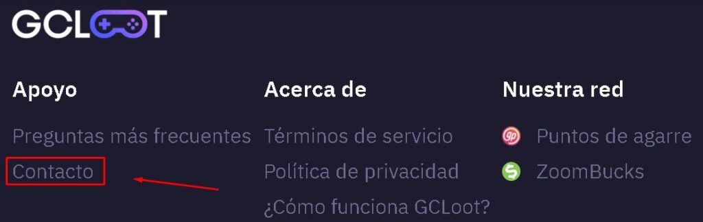 GCLot Contacto 1024x324 - 🔮GCLoot: Gana $1 Fácil con Encuestas Remuneradas