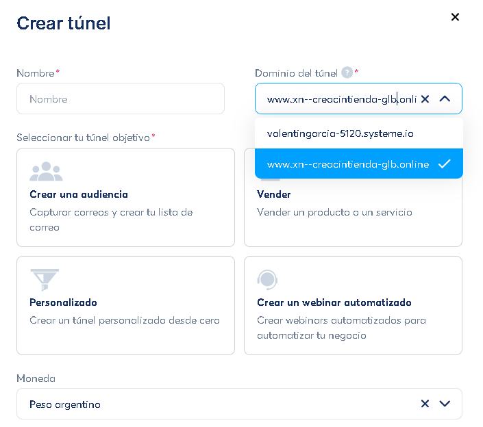 Crear Tunnel - ‎🚀 11. Creación tienda online