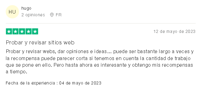 Ferpection Positiva 1 - ⭕ Ferpection gana de 5 a 20 € por Test como probador  