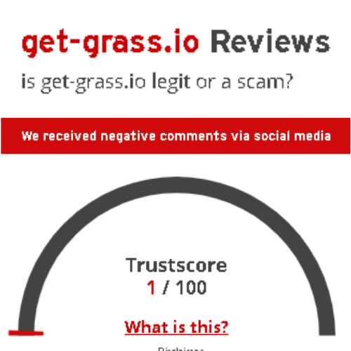 Get Grass ScamAdviser - 🦎 Grass Gana $3 a Diario Por Compartir Internet ¿Es verdad?