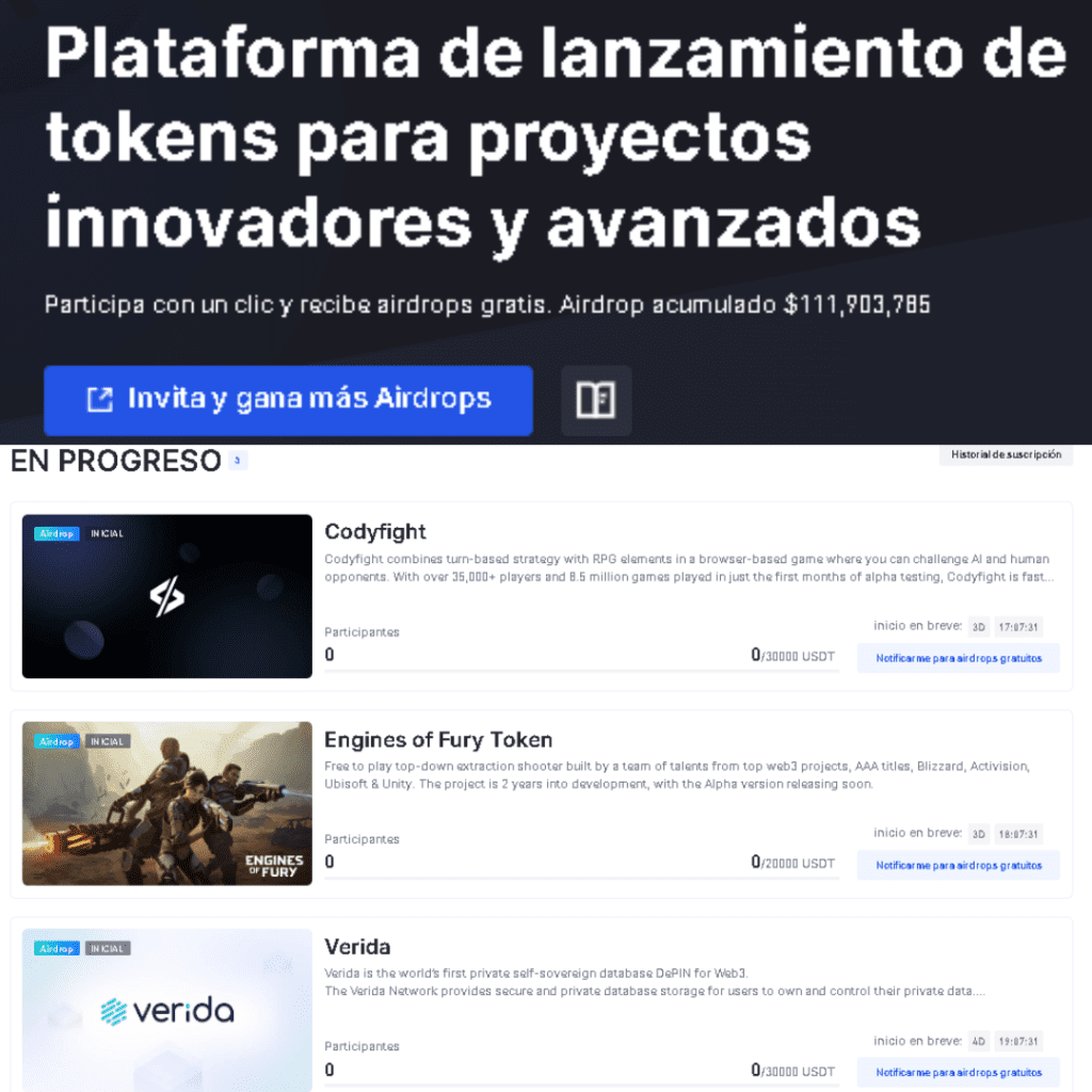 Plataforma Aidrop Gate IO 1024x1024 - 🎡 Launchpool y Launchpad ¿Cómo Ganar Criptomonedas Gratis?