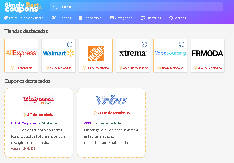 SimpleBestCoupon Extension - 🔒 7 páginas Para Ahorrar Dinero