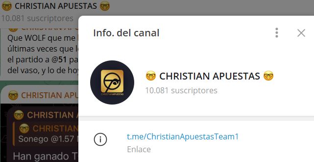 christian apuestas - Listado Canales en Telegram de Apuestas Deportivas ESTAFA