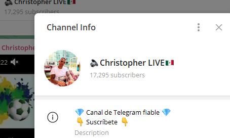 christofer live - Listado de CANALES EN TELEGRAM de INVERSIÓN ESTAFA 2024