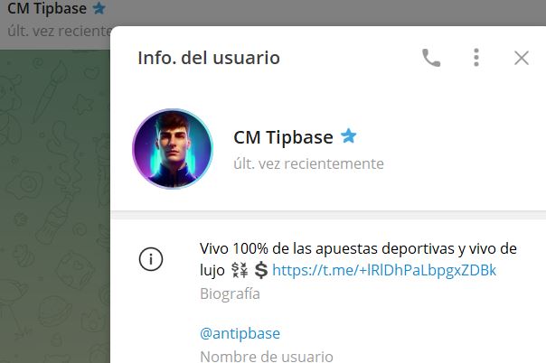 cm tipbase - Listado Canales en Telegram de Apuestas Deportivas ESTAFA