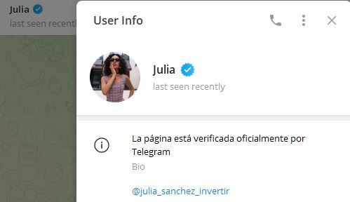 julia - Listado de CANALES EN TELEGRAM de INVERSIÓN ESTAFA 2024