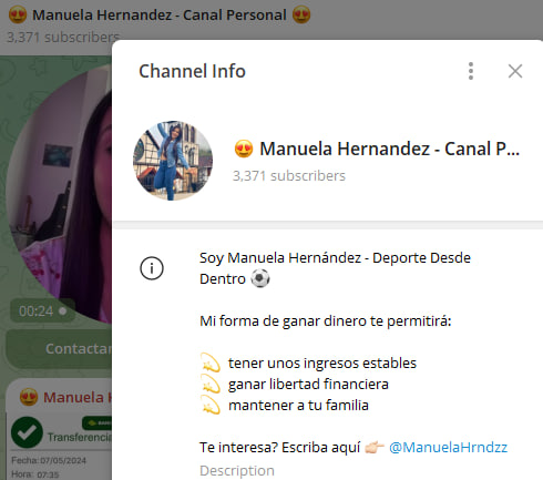 manuela hernandez canal personal - Listado Canales en Telegram de Apuestas Deportivas ESTAFA