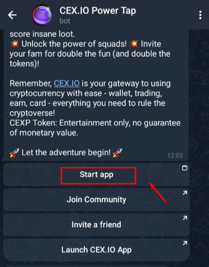 CEX IO Power TAP - 📝 10 AIDROPS TELEGRAM 2024