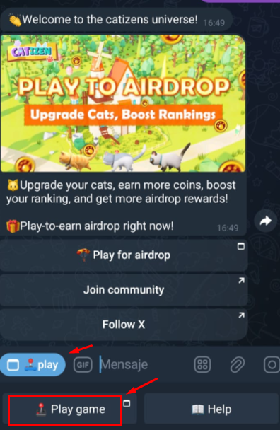 Catizen Play - 📝 10 AIDROPS TELEGRAM 2024