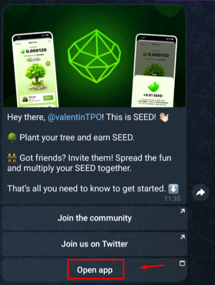 SEED Open App - 📝 10 AIDROPS TELEGRAM 2024