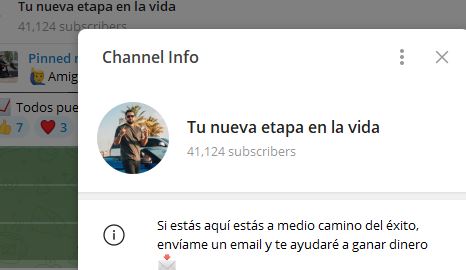 tu nueva etapa en la vida - Listado de CANALES EN TELEGRAM de INVERSIÓN ESTAFA 2024