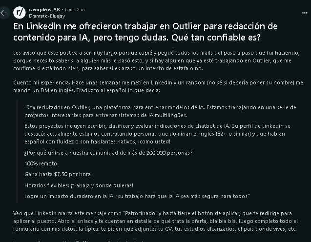 outlier reddit - 👨‍💻Outlier: Gana hasta $50 por hora entrenando a la IA