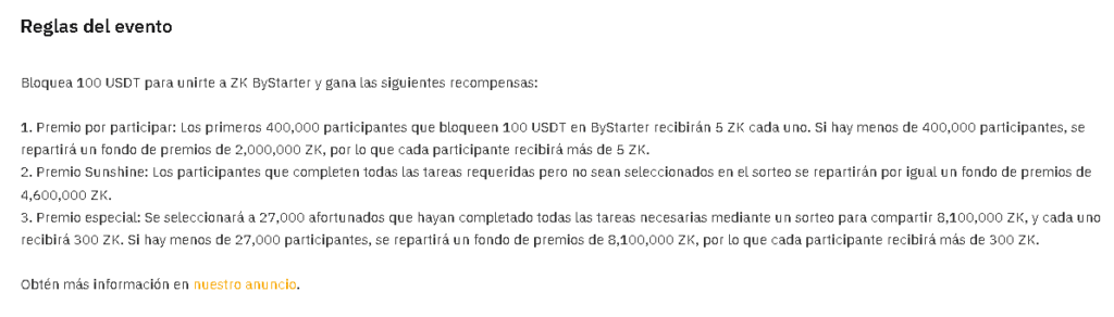 zk reglas evento 1024x292 - Gana $150 por registro en Bybit: Códigos Promocionales y Airdrop