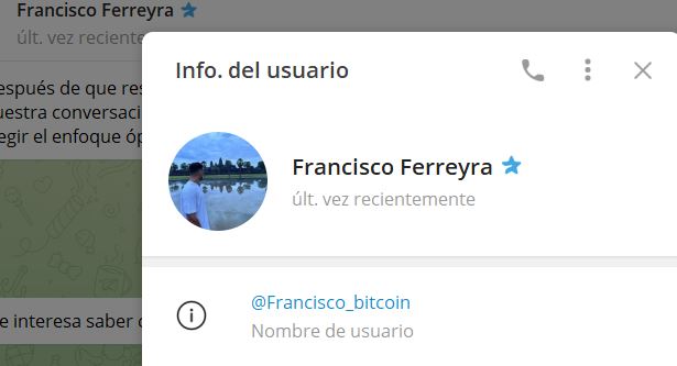 Francisco Ferreyra - Listado Canales en Telegram de Trading ESTAFAS