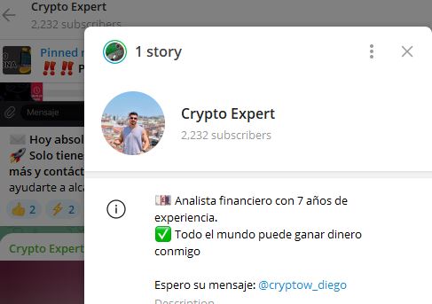 crypto expert - Listado de CANALES EN TELEGRAM de INVERSIÓN ESTAFA 2024