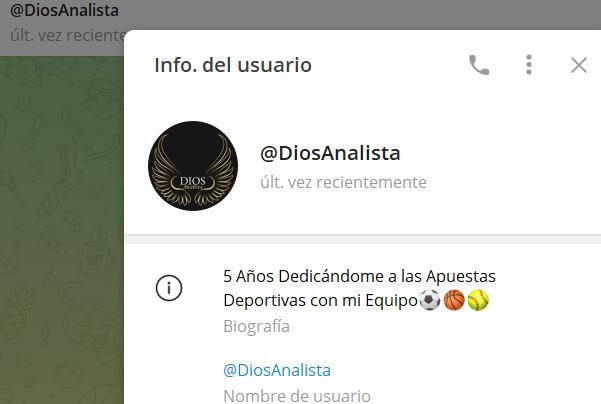 dios analista chat - Listado Canales en Telegram de Apuestas Deportivas ESTAFA