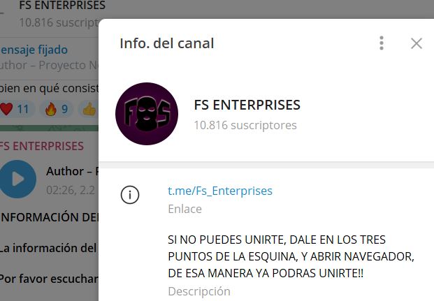 fs enterprises - Listado de CANALES EN TELEGRAM de INVERSIÓN ESTAFA 2024