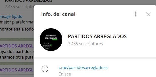 partidos arreglados - Listado Canales en Telegram de Apuestas Deportivas ESTAFA