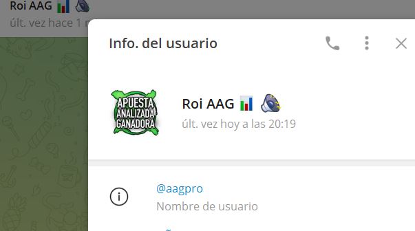 roi aag - Listado Canales en Telegram de Apuestas Deportivas ESTAFA