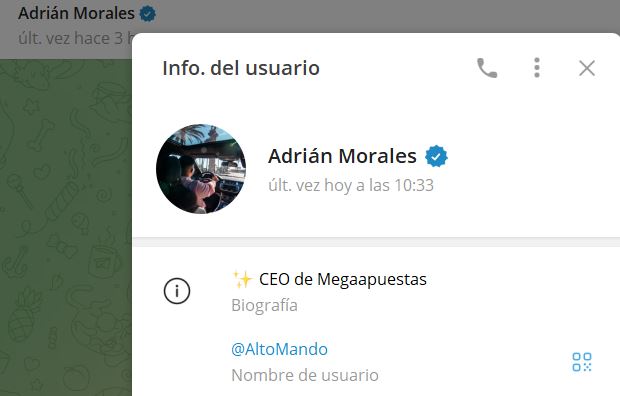 adrian morales - Listado Canales en Telegram de Apuestas Deportivas ESTAFA