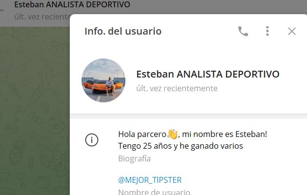 esteban analista deportivo - Listado Canales en Telegram de Apuestas Deportivas ESTAFA