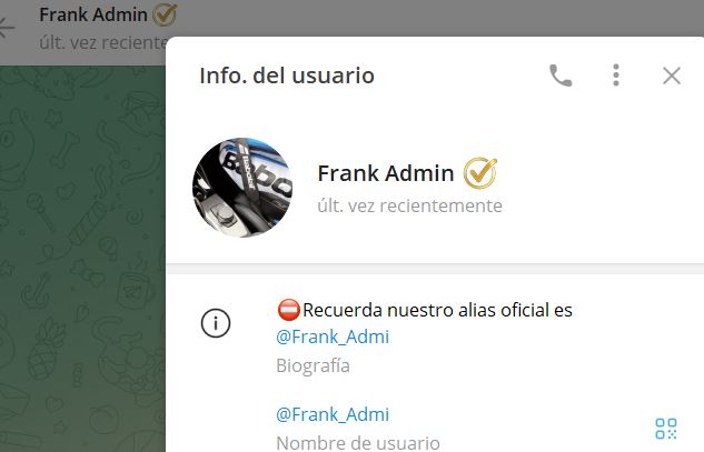 frank admin - Listado Canales en Telegram de Apuestas Deportivas ESTAFA