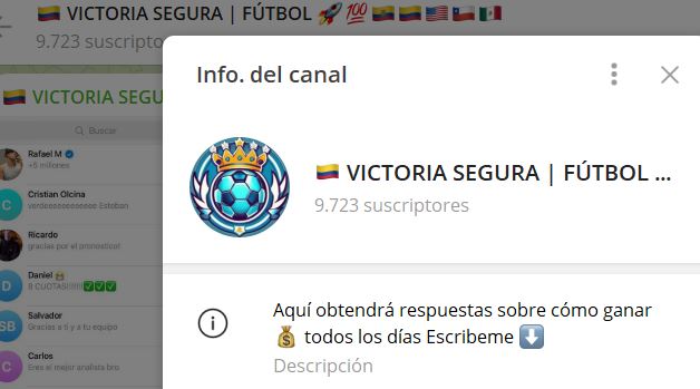 victoria segura futbol - Listado Canales en Telegram de Apuestas Deportivas ESTAFA