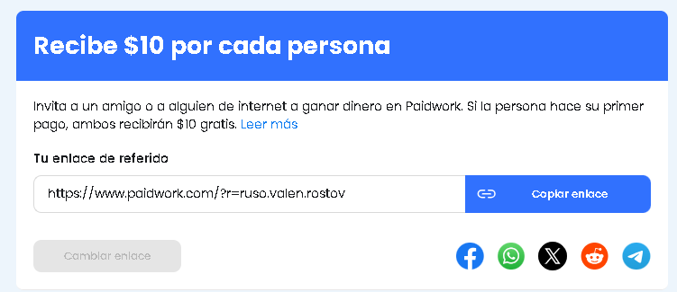 10 por persona paidwork - 🎬 Ganar dinero viendo videos con Paidwork