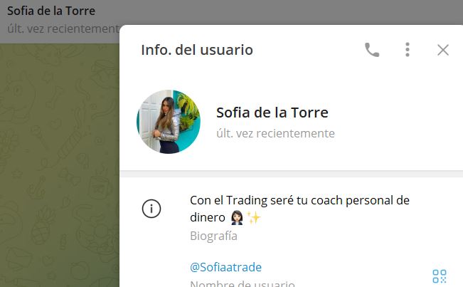 sofia de la torre - Listado de CANALES EN TELEGRAM de INVERSIÓN ESTAFA 2024