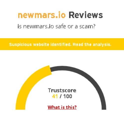 newmars.io scamadviser 1 - 🪐 New Mars Exchange: Gana 3 a 5% diario en criptomonedas