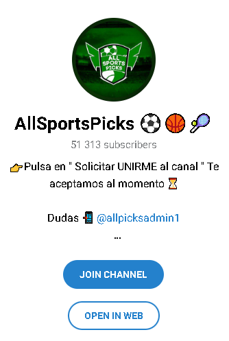 allsportspicks2025 telegram - Listado Canales en Telegram de Apuestas Deportivas ESTAFA