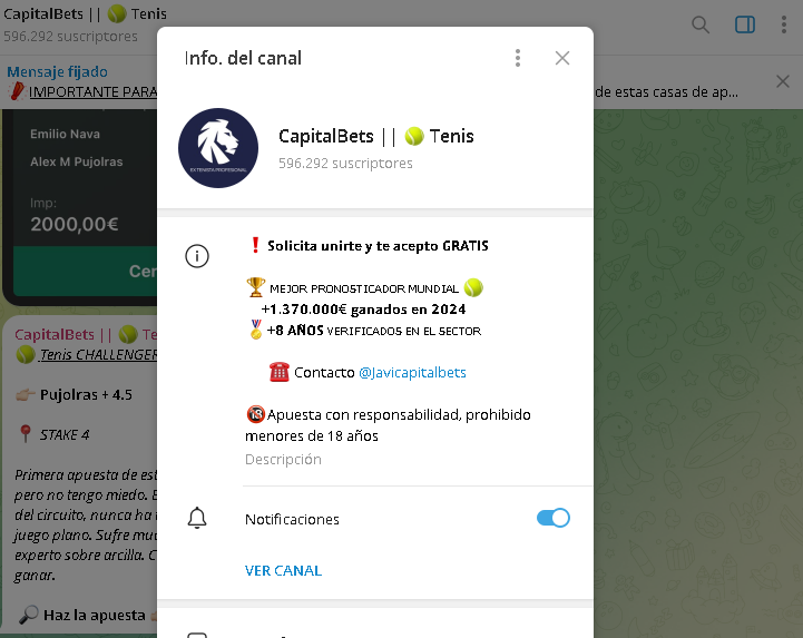 capital bets telegram - Listado Canales en Telegram de Apuestas Deportivas ESTAFA