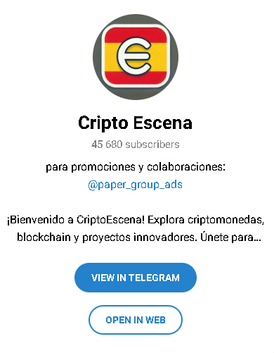 cripto escena telegram - Listado Canales en Telegram de Trading ESTAFAS